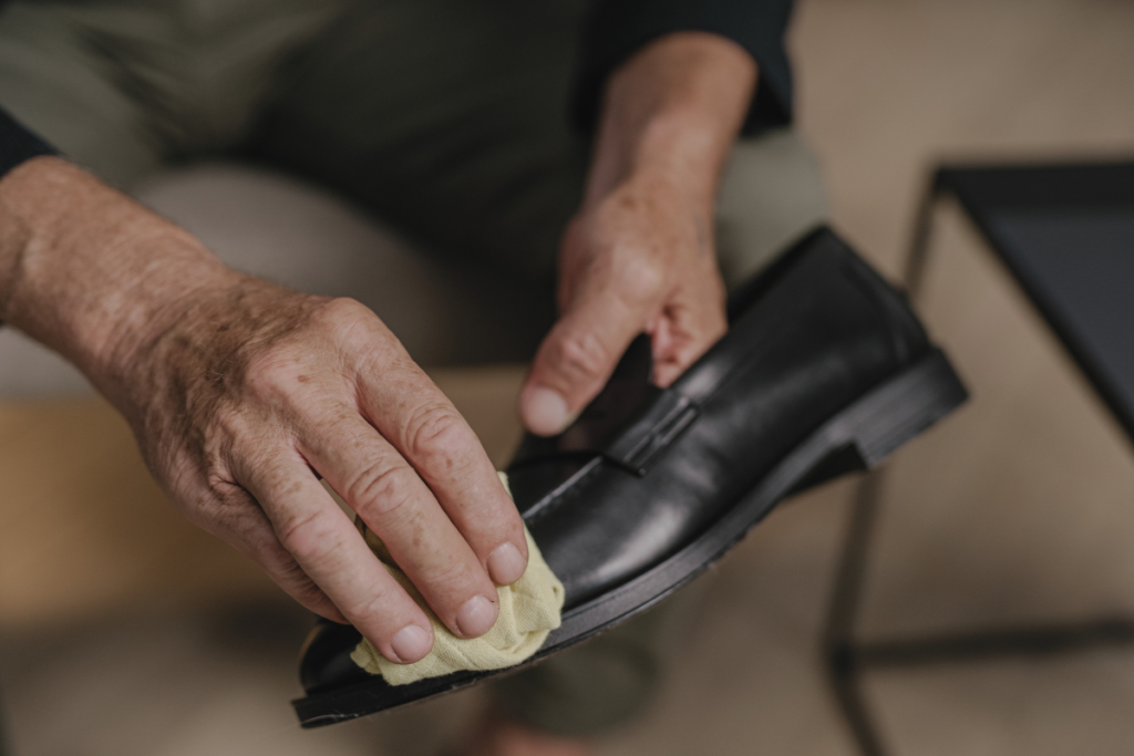 What are the 3 types of Leather in Shoes